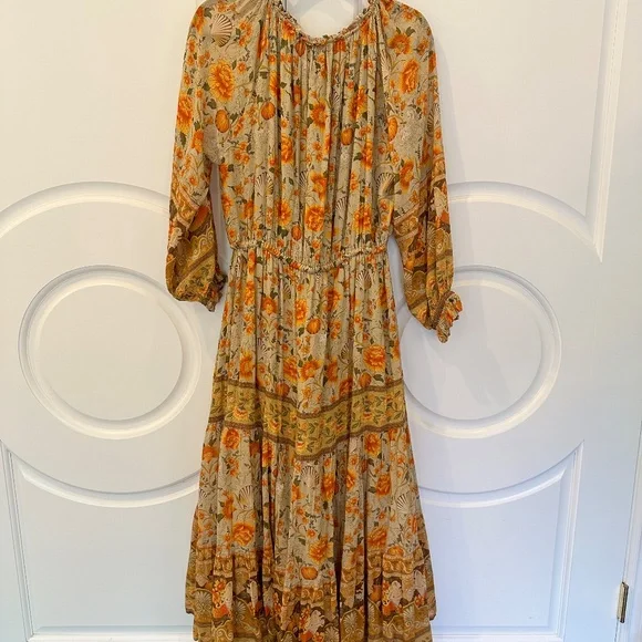 Spell & The Gypsy mermaid pumpkin fall Thanksgiving dress size L - Picture 8 of 15